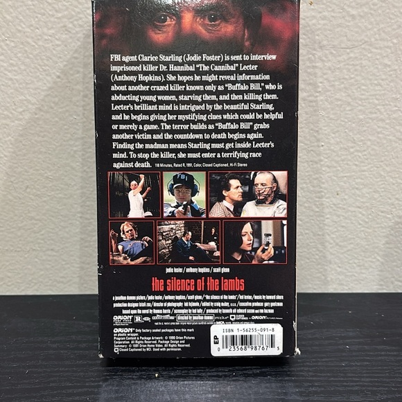 The Silence of the Lambs VHS Tape - Black - Picture 2 of 3